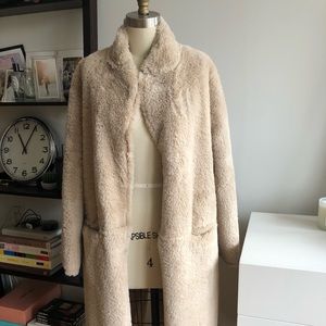 Beige Frankie Shop faux fur jacket